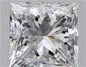 Natural Diamond 0.70 Carats, Princess with  Cut, D Color, VS2 Clarity and Certified by GIA