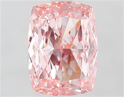 Picture of Lab Grown Diamond 2.51 Carats, CUSHION MODIFIED with  Cut, Fancy Vivid Pink Color, VS1 Clarity and Certified by IGI