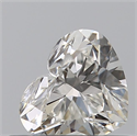 Natural Diamond 0.50 Carats, Heart with  Cut, I Color, IF Clarity and Certified by GIA
