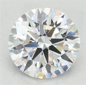 Picture of Lab Grown Diamond 2.39 Carats, Round with Excellent Cut, D Color, VVS1 Clarity and Certified by GIA