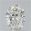 Natural Diamond 0.60 Carats, Oval with  Cut, G Color, IF Clarity and Certified by GIA
