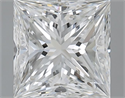 Natural Diamond 1.20 Carats, Princess with  Cut, G Color, VVS1 Clarity and Certified by GIA