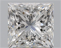 Natural Diamond 1.50 Carats, Princess with  Cut, D Color, SI2 Clarity and Certified by GIA