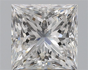 Picture of Natural Diamond 1.50 Carats, Princess with  Cut, D Color, SI2 Clarity and Certified by GIA