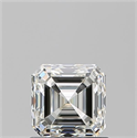Diamante Natural 1.01 quilates, Asscher , Color I, claridad VVS1 y certificado GIA