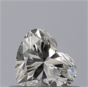 Natural Diamond 0.35 Carats, Heart with  Cut, H Color, VVS1 Clarity and Certified by GIA