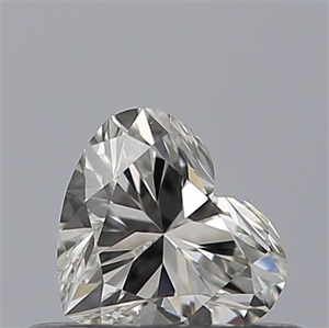 Picture of Natural Diamond 0.35 Carats, Heart with  Cut, H Color, VVS1 Clarity and Certified by GIA
