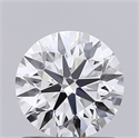 Lab Grown Diamond 1.01 Carats, Round with Ideal Cut, D Color, VVS1 Clarity and Certified by IGI
