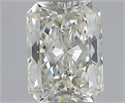 Natural Diamond 0.60 Carats, Radiant with  Cut, J Color, IF Clarity and Certified by GIA