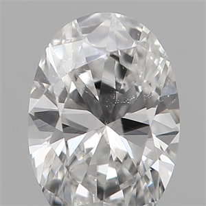 Picture of Natural Diamond 0.19 Carats, Oval with  Cut, E Color, SI1 Clarity and Certified by IGI