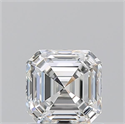 Diamante Natural 1.01 quilates, Asscher , Color H, claridad VVS2 y certificado GIA