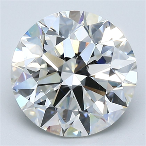 Picture of Natural Diamond 4.08 Carats, Round with Excellent Cut, H Color, SI1 Clarity and Certified by GIA