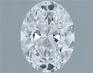 Picture of Natural Diamond 0.40 Carats, Oval with  Cut, D Color, VVS2 Clarity and Certified by GIA