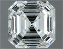 Natural Diamond 1.50 Carats, Asscher with  Cut, H Color, VVS1 Clarity and Certified by IGI