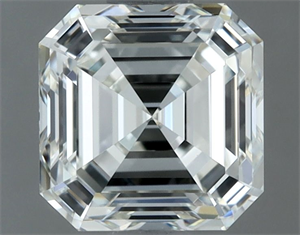 Picture of Natural Diamond 1.50 Carats, Asscher with  Cut, H Color, VVS1 Clarity and Certified by IGI