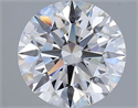 Del inventario de diamantes de laboratorio, 3.62 quilates, Redondo , Color F, claridad VVS1 y certificado GIA