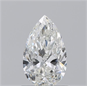 Natural Diamond 0.90 Carats, Pear with  Cut, H Color, SI1 Clarity and Certified by GIA