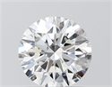 Lab Grown Diamond 1.21 Carats, Round with Ideal Cut, D Color, VVS2 Clarity and Certified by IGI