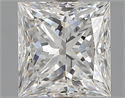 Natural Diamond 1.02 Carats, Princess with  Cut, E Color, VVS2 Clarity and Certified by GIA