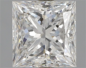 Picture of Natural Diamond 1.02 Carats, Princess with  Cut, E Color, VVS2 Clarity and Certified by GIA