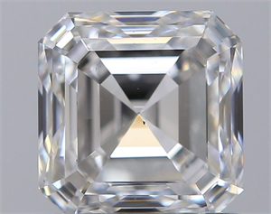 Picture of Natural Diamond 1.01 Carats, Asscher with  Cut, F Color, VS2 Clarity and Certified by GIA