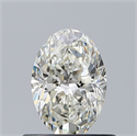 Natural Diamond 0.60 Carats, Oval with  Cut, J Color, VS1 Clarity and Certified by GIA