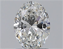 Natural Diamond 1.00 Carats, Oval with  Cut, F Color, VVS2 Clarity and Certified by GIA