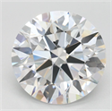 Lab Grown Diamond 2.89 Carats, Round with Ideal Cut, D Color, IF Clarity and Certified by IGI
