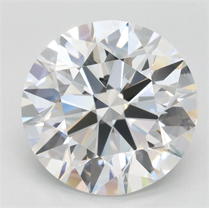 Picture of Lab Grown Diamond 2.89 Carats, Round with Ideal Cut, D Color, IF Clarity and Certified by IGI