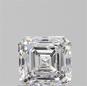 Picture of Natural Diamond 0.91 Carats, Asscher with  Cut, D Color, SI1 Clarity and Certified by GIA
