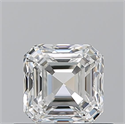 Natural Diamond 0.70 Carats, Asscher with  Cut, H Color, VVS2 Clarity and Certified by GIA