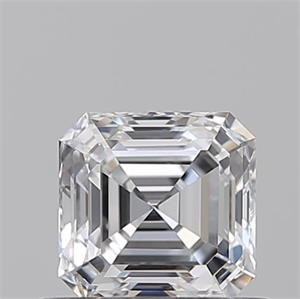 Picture of Natural Diamond 0.60 Carats, Asscher with  Cut, D Color, VVS2 Clarity and Certified by GIA