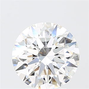 Picture of Lab Grown Diamond 3.11 Carats, Round with Ideal Cut, F Color, VVS2 Clarity and Certified by IGI