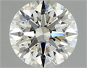 Natural Diamond 0.74 Carats, Round with Excellent Cut, I Color, VS2 Clarity and Certified by GIA