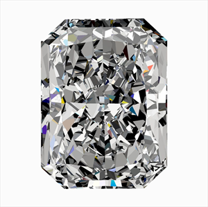 Picture of Natural Diamond 0.41 Carats, Radiant with  Cut, I Color, VS1 Clarity and Certified by GIA