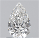 Natural Diamond 0.50 Carats, Pear with  Cut, F Color, SI2 Clarity and Certified by GIA