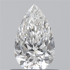 Picture of Natural Diamond 0.50 Carats, Pear with  Cut, F Color, SI2 Clarity and Certified by GIA