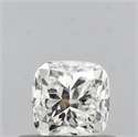 Natural Diamond 0.50 Carats, Cushion with  Cut, H Color, VVS2 Clarity and Certified by IGI