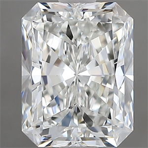 Picture of Natural Diamond 1.50 Carats, Radiant with  Cut, H Color, VVS2 Clarity and Certified by GIA