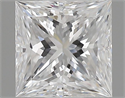 Natural Diamond 0.40 Carats, Princess with  Cut, D Color, VS1 Clarity and Certified by GIA