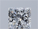 Diamante Natural 0.60 quilates, Princesa , Color E, claridad VS2 y certificado GIA