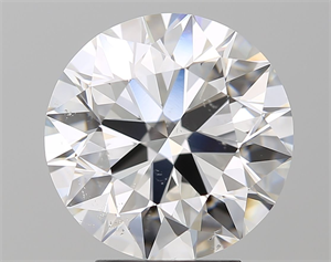 Picture of Natural Diamond 4.07 Carats, Round with Excellent Cut, F Color, SI2 Clarity and Certified by GIA