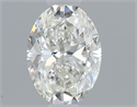 Natural Diamond 0.40 Carats, Oval with  Cut, H Color, VVS2 Clarity and Certified by GIA