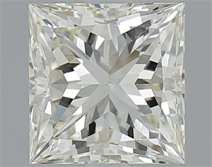 Picture of Natural Diamond 1.50 Carats, Princess with  Cut, L Color, VS1 Clarity and Certified by IGI