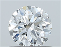 Natural Diamond 0.70 Carats, Round with Very Good Cut, F Color, VVS2 Clarity and Certified by GIA