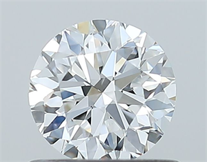 Picture of Natural Diamond 0.70 Carats, Round with Very Good Cut, F Color, VVS2 Clarity and Certified by GIA