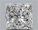 Diamante Natural 1.80 quilates, Princesa , Color F, claridad VVS2 y certificado GIA