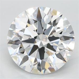Picture of Lab Grown Diamond 3.29 Carats, Round with Excellent Cut, D Color, FL Clarity and Certified by GIA