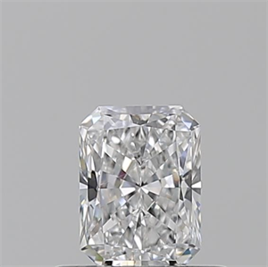 Picture of Natural Diamond 0.51 Carats, Radiant with  Cut, D Color, VVS1 Clarity and Certified by GIA