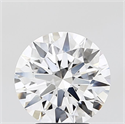 Lab Grown Diamond 3.05 Carats, Round with Ideal Cut, E Color, VVS2 Clarity and Certified by IGI